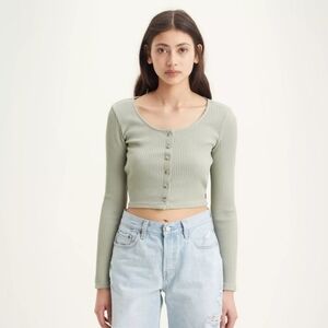Levi's Long Sleeve Rach Top Size Medium